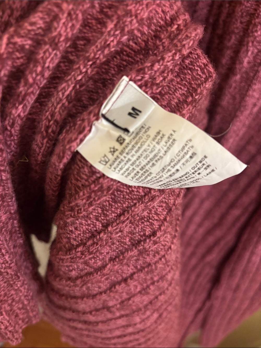 Pinko Long Open-Front Ribbed Cardigan - Raspberry Pink - Picture 3 of 6